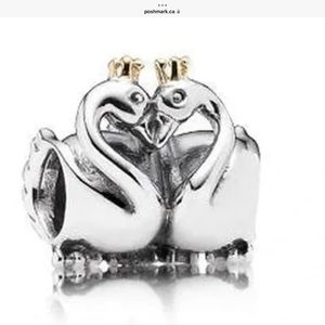 Pandora two toned Swan charm